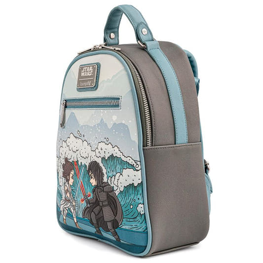 Mochila Loungefly Star Wars de Rey y Kylo Ren en tonos azul turquesa - 3