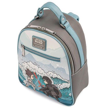 Mochila Loungefly Star Wars de Rey y Kylo Ren en tonos azul turquesa - 5