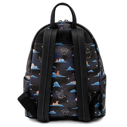 Mochila Disney Loungefly Classic Clouds negra con nubes y personajes Disney - 2
