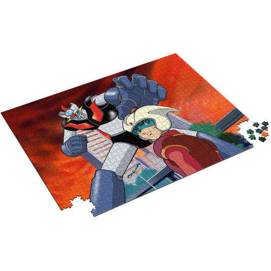Puzzle de 1000 piezas con Mazinger Z y Koji