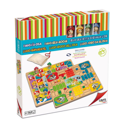 Juego de mesa CAYRO Parchís y Oca Piratas con tablero reversible
