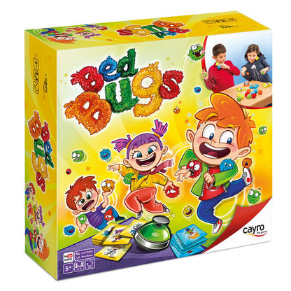 Caja del juego de mesa CAYRO Bed Bugs con chinches de colores