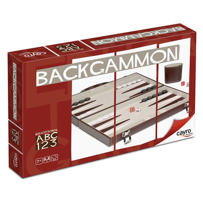 Juego de mesa Backgammon CAYRO en caja roja