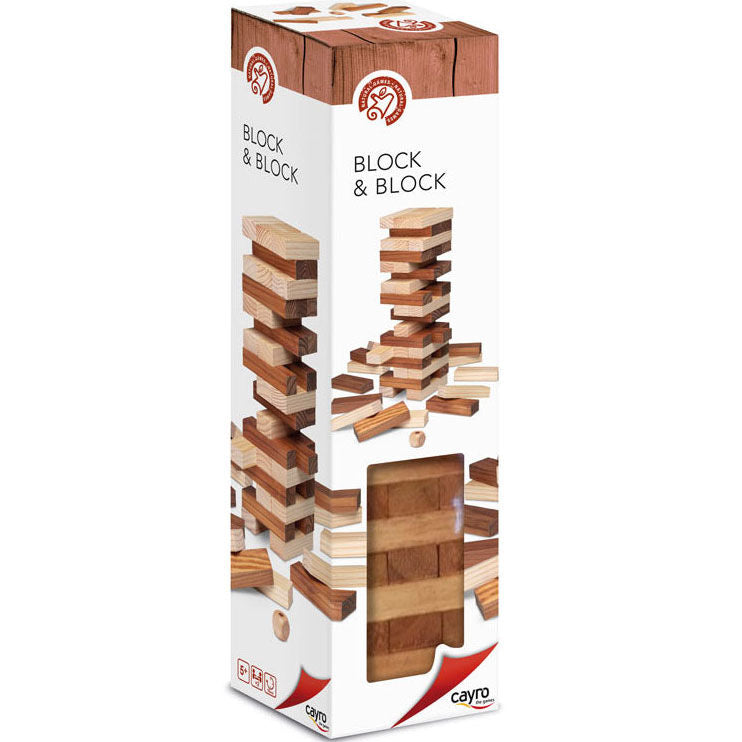 Juego CAYRO Block and Block Bicolor con bloques de madera