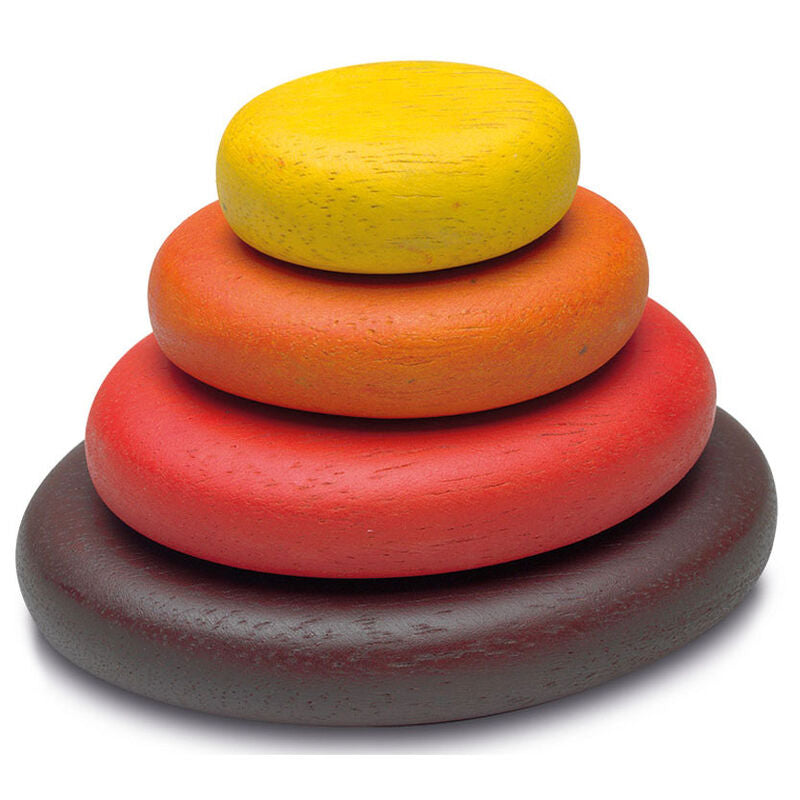 Juego Stone Montessori CAYRO con ocho piedras de madera de colores - 2