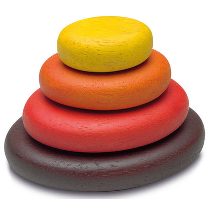 Juego Stone Montessori CAYRO con ocho piedras de madera de colores - 2