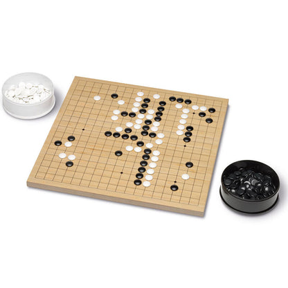 Juego Go de madera Cayro con tablero y fichas negras y blancas - 2