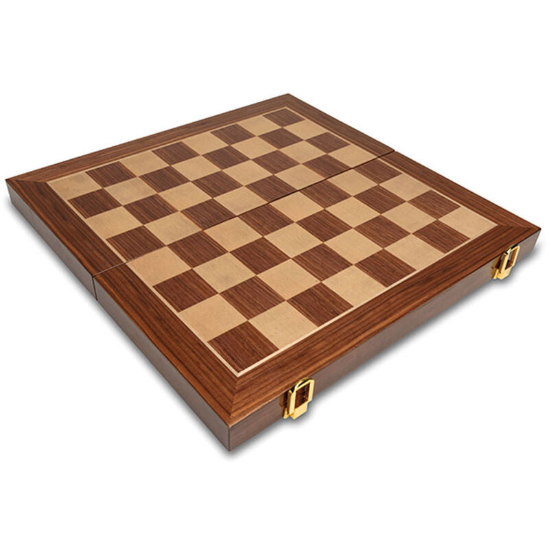Juego de ajedrez CAYRO Plus con tablero de marquetería y estuche de madera plegable - 2