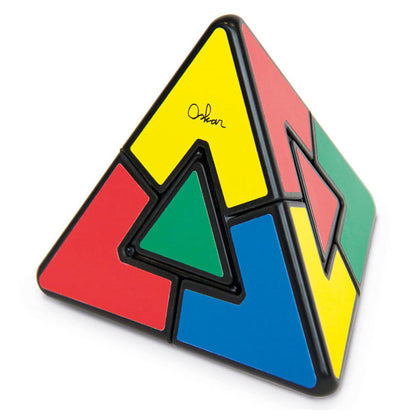 Pyraminx Duo azul de RECENT TOYS en su caja - 2