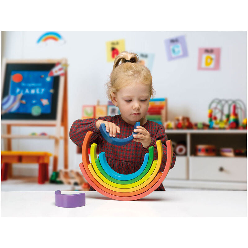 Juego Rainbow Montessori CAYRO con 8 piezas curvas de colores - 3