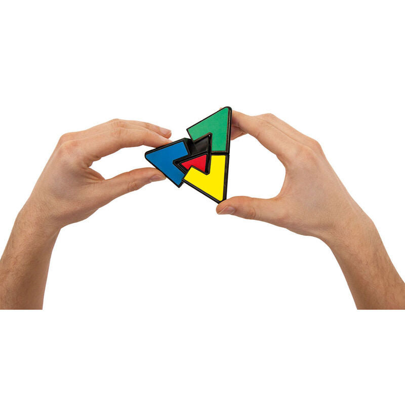 Pyraminx Duo azul de RECENT TOYS en su caja - 3