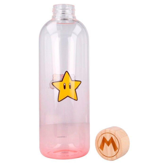 Botella de cristal Super Mario Bros con estrella amarilla en caja regalo - 5