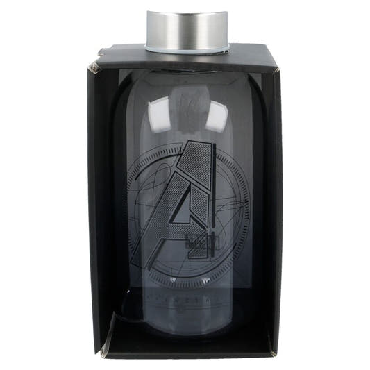 Botella de cristal Marvel Avengers de 620 ml con logotipo de los Vengadores - 3