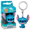 Llavero Funko Pocket Pop de Stitch sentado con anilla metálica