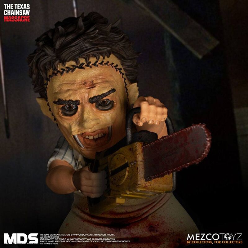 Figura articulada de Leatherface con motosierra y martillo - 5