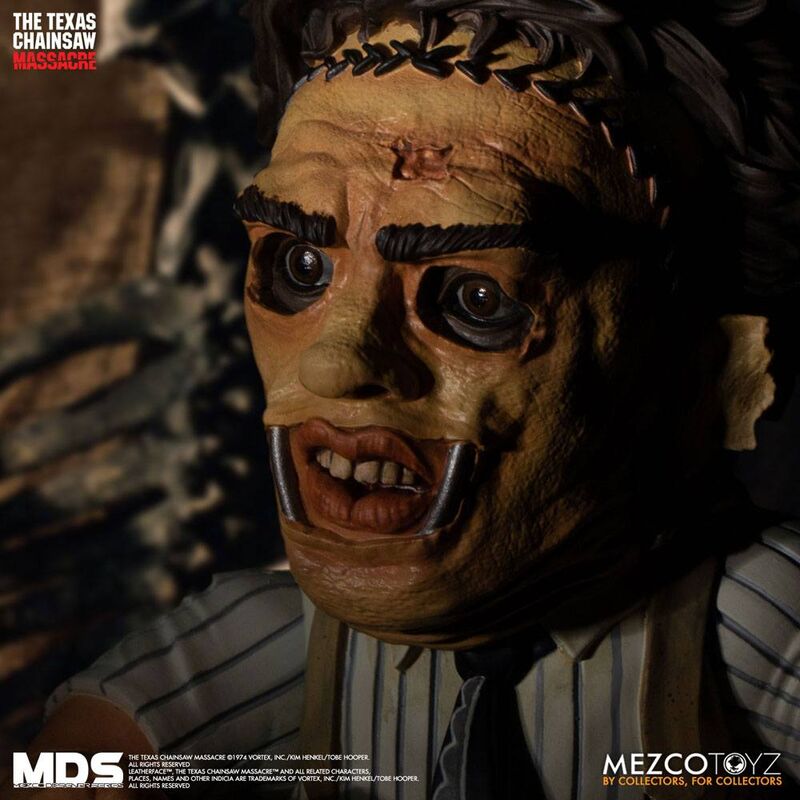 Figura articulada de Leatherface con motosierra y martillo - 6