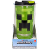 Vaso termo de acero inoxidable Minecraft con diseño Creeper verde