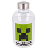 Botella de cristal Minecraft de 620 ml con diseño verde del Creeper