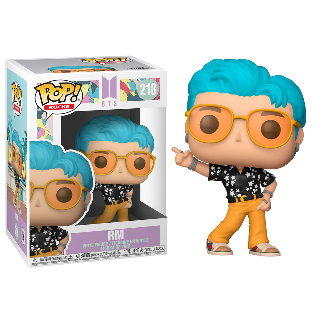 Figura Funko POP! Rocks de RM de BTS Dynamite con gafas amarillas