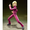 Figura articulada de Android 18 de Dragon Ball Super con traje deportivo rosa