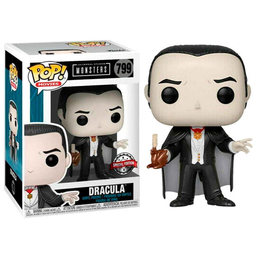 Figura Funko POP! de Dracula con capa negra y traje formal - 2