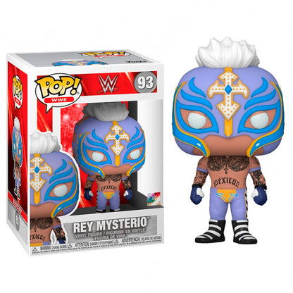 Figura Funko POP! WWE de Rey Mysterio con máscara azul y morada - 2
