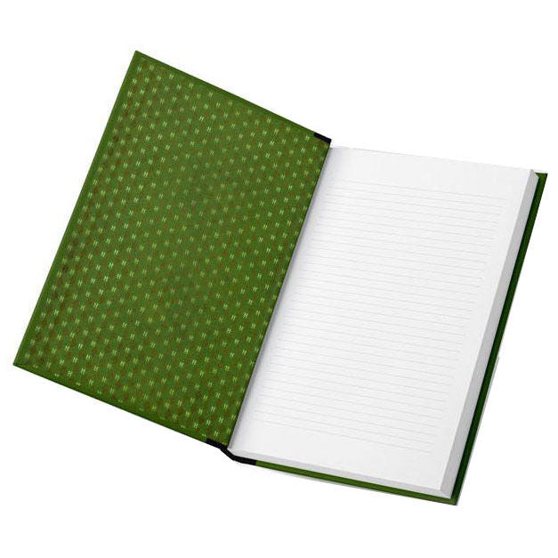 Cuaderno verde de Slytherin de Harry Potter con escudo y placa de Hogwarts - 3