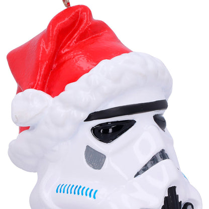 Adorno navideño Stormtrooper Star Wars con gorro de Santa - 5