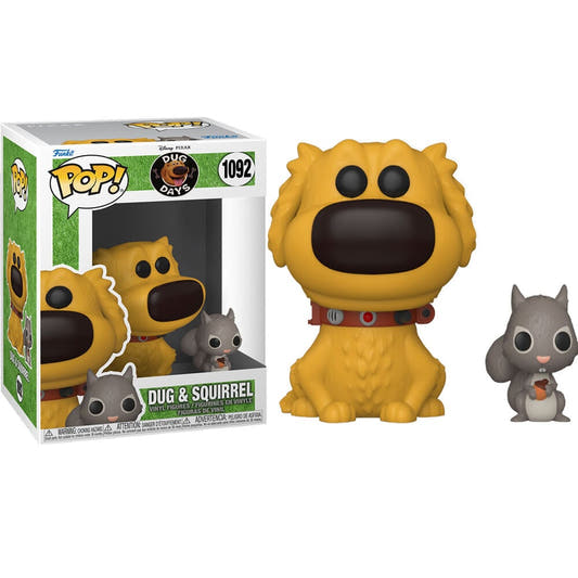Figura Funko POP! de Dug con una ardilla de Dug Days
