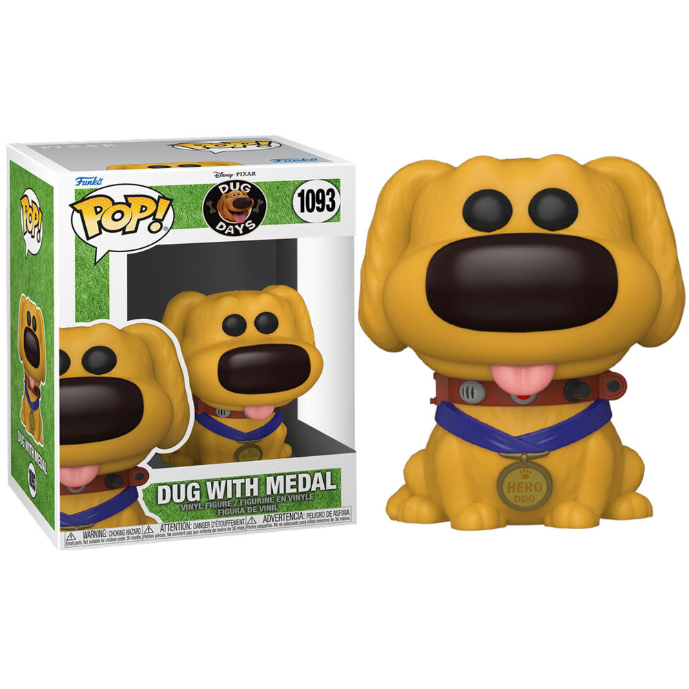 Figura Funko POP! Disney Dug Hero Dug con collar y medalla - 2