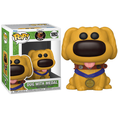 Figura Funko POP! Disney Dug Hero Dug con collar y medalla - 2