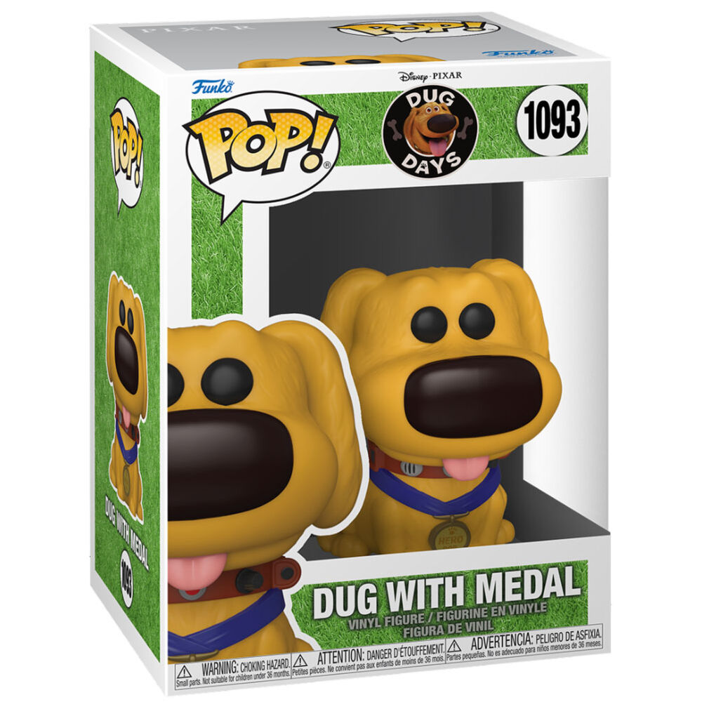 Figura Funko POP! Disney Dug Hero Dug con collar y medalla - 3