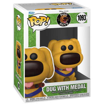 Figura Funko POP! Disney Dug Hero Dug con collar y medalla - 3
