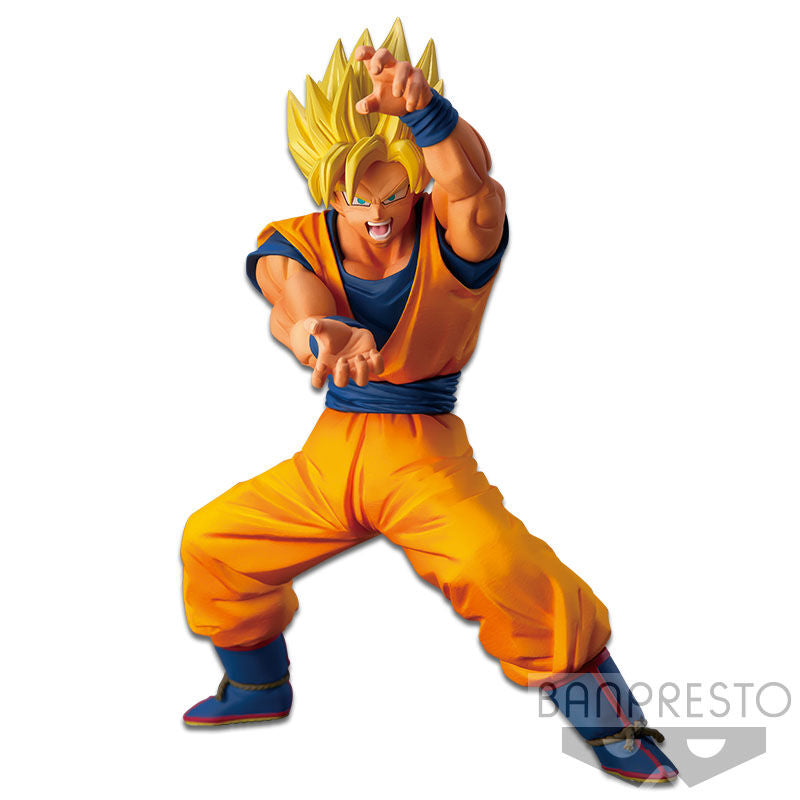 Figura de Son Goku Super Saiyan de Dragon Ball Super en pose de combate