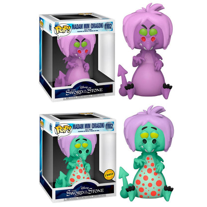 Figura Funko POP! de Madam Mim como dragón de Disney en caja con ventana
