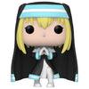 Figura Funko POP! de Iris de Fire Force con atuendo negro y detalles turquesa