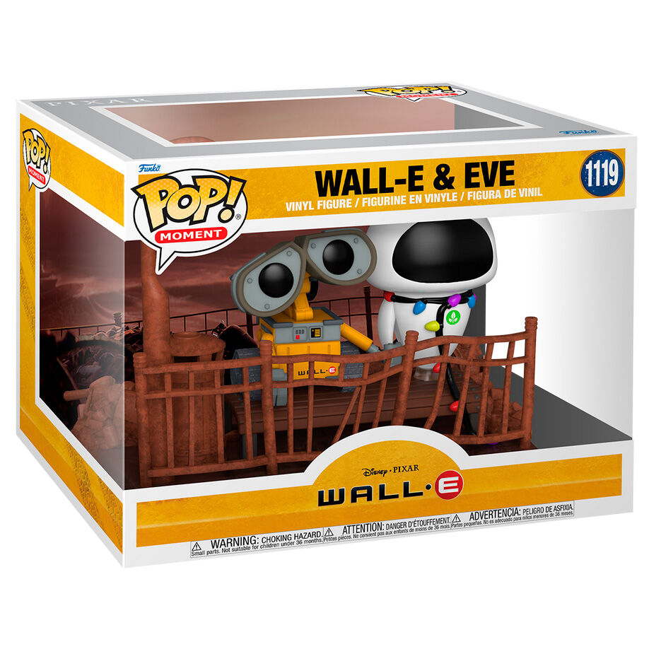 Figura Funko POP! Moment de Wall-E y Eve en una escena industrial - 2