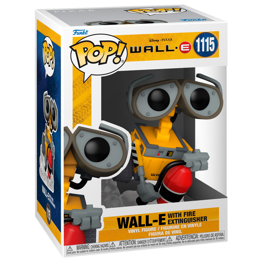 Figura Funko POP! de WALL·E con extintor y base translúcida - 3