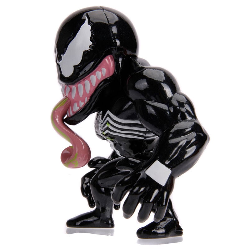 Figura Metalfigs de Venom Marvel de color negro con lengua sobresaliente - 2