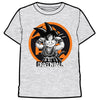Camiseta gris de Dragon Ball con Goku y gráfico frontal