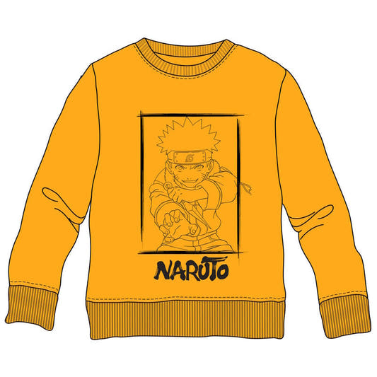 Sudadera infantil naranja de Naruto con ilustración frontal - 2