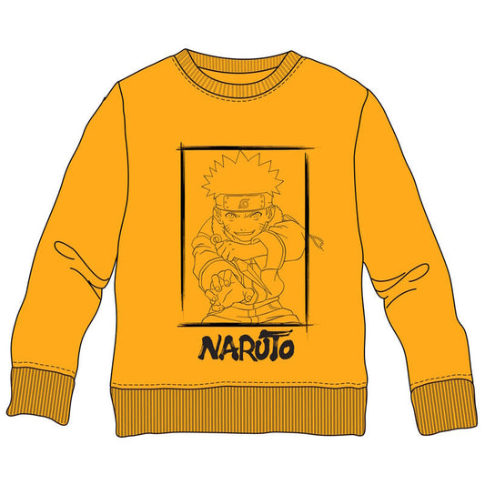 Sudadera infantil naranja de Naruto con ilustración frontal - 2