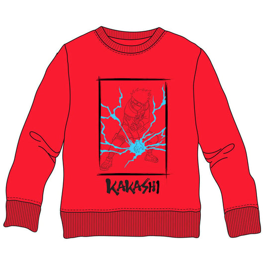 Sudadera infantil roja de Kakashi de Naruto