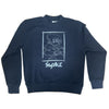Sudadera infantil azul marino de Sasuke de Naruto