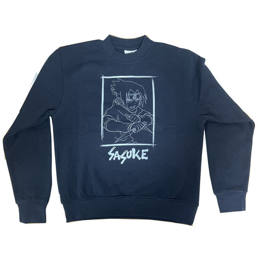 Sudadera infantil azul marino de Sasuke de Naruto