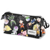 Portatodo triple Dragon Ball Z negro con personajes ilustrados