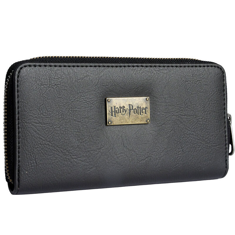 Billetero negro Chibi Harry Potter con cremallera - 2