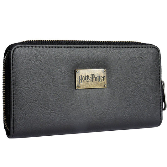 Billetero negro Chibi Harry Potter con cremallera - 2