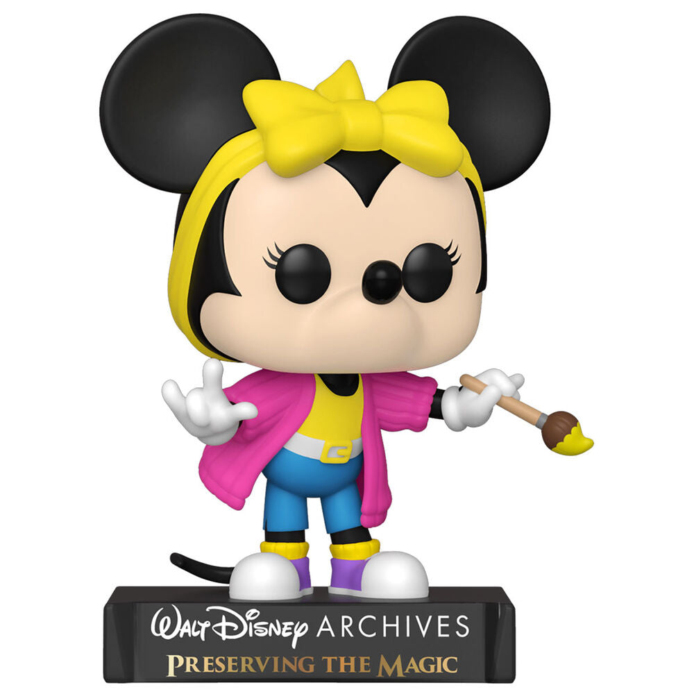 Figura Funko POP! de Minnie Mouse Totally Minnie con lazo amarillo y pincel - 2