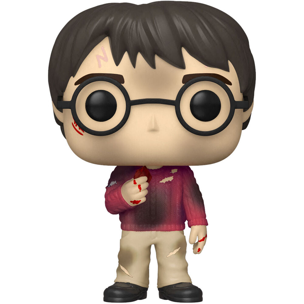 Figura Funko POP! de Harry Potter con gafas y jersey burdeos